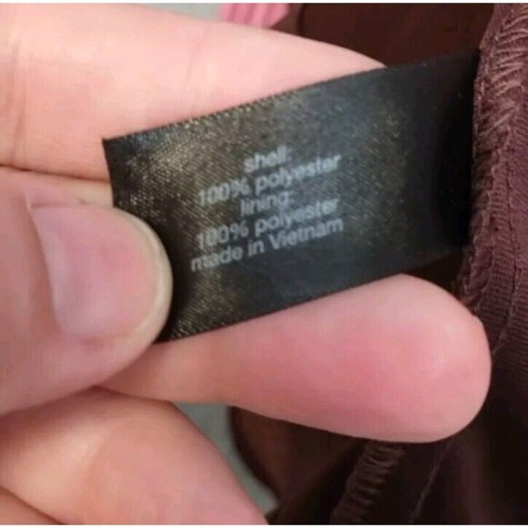 Lane Bryant 22 Accordion Floral Spring Lined Key Hole Blouse Chiffon Red Pink - Picture 13 of 15